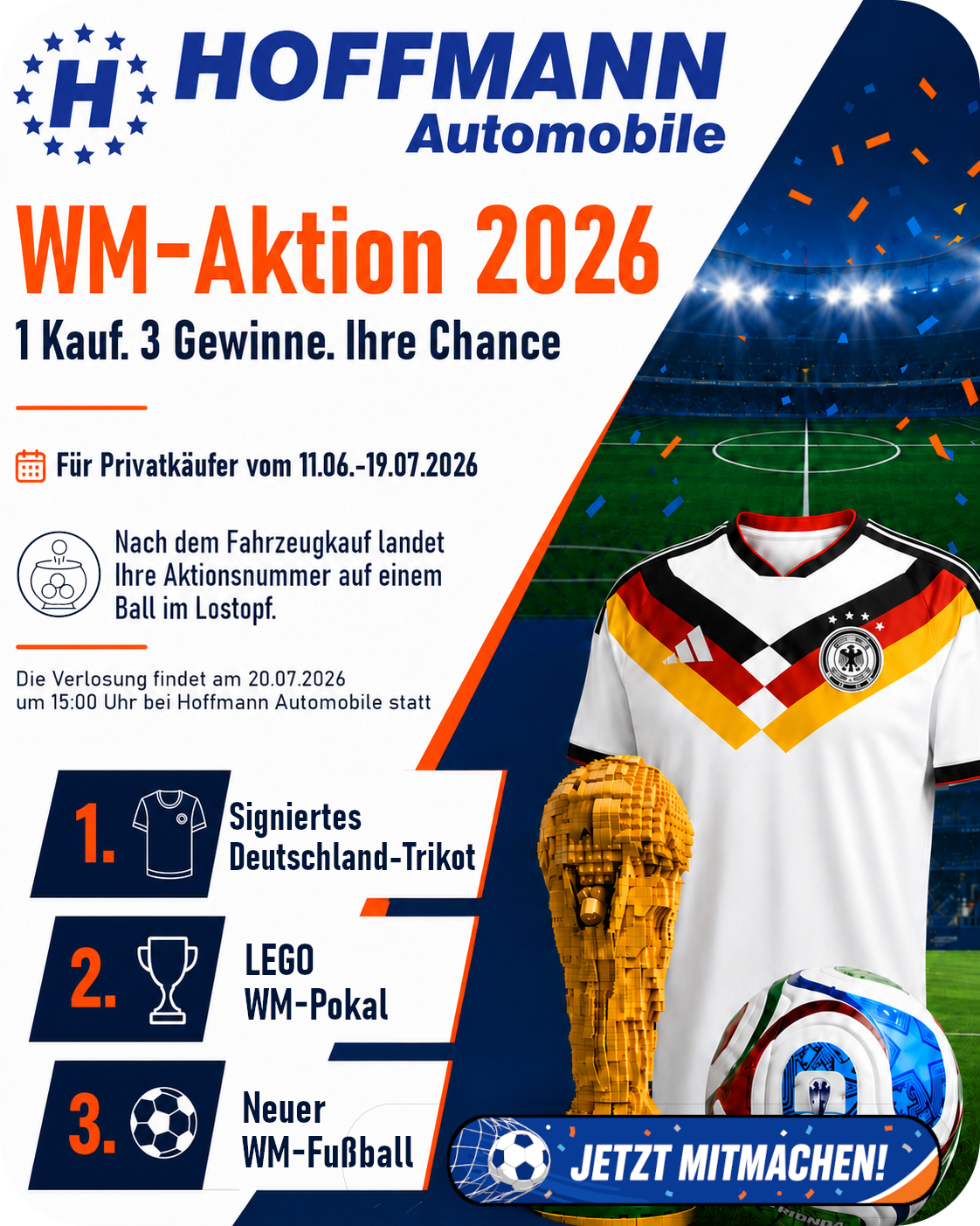 HOFFMANN WM-Aktion 2026 – 3 Gewinne, 1 Kauf, Ihre Chance